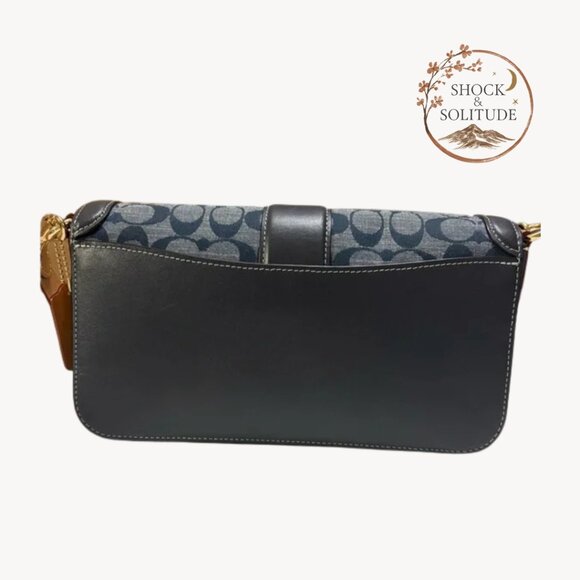 Coach Georgie Shoulder Bag | Chambray Denim (C4064) | Crossbody Strap | LIKE NEW - Picture 12 of 15
